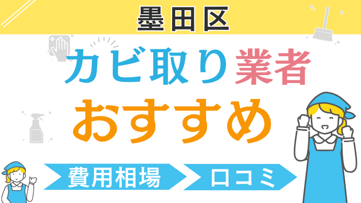墨田区のおすすめカビ取り業者ランキング6選!費用相場や口コミを徹底解説