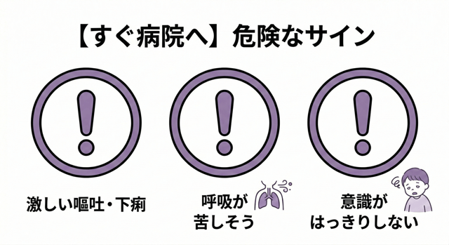 【すぐ病院へ】受診を強く推奨する危険なサイン