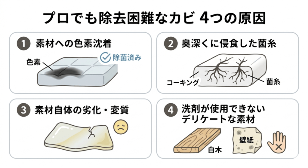 プロでも除去困難なカビの正体とは？考えられる4つの原因