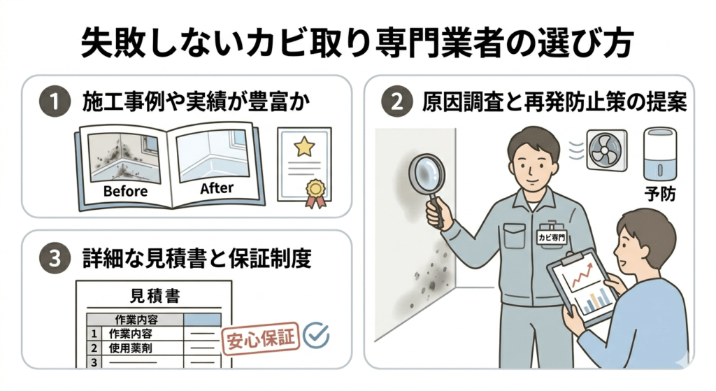 次の業者選びで失敗しないための3つのチェックリスト