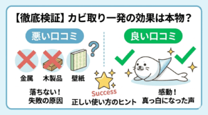 カビ取り一発の口コミで後悔しない！落ちない本当の原因と効果的な使い方