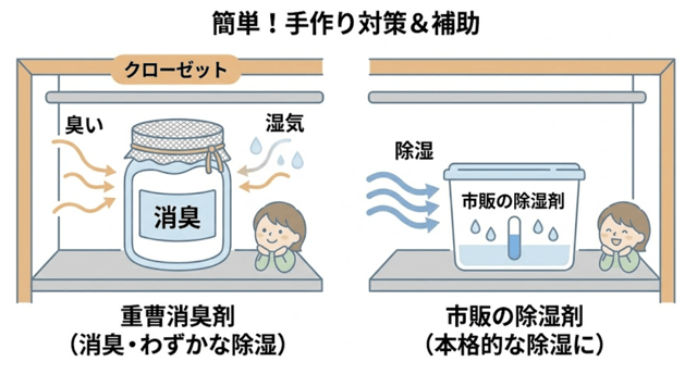 クローゼットの消臭方法