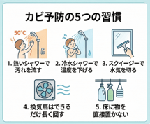 カビ予防の5つの習慣