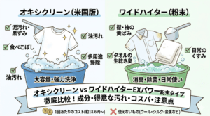 後悔しない選び方 オキシクリーンとワイドハイターの違いと失敗しない使い方完全版