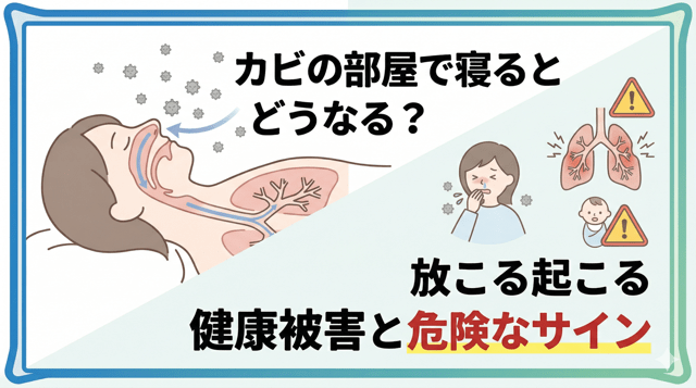 子供の咳はサインかも？カビの部屋で寝ると潜む危険と家族を守る全対策