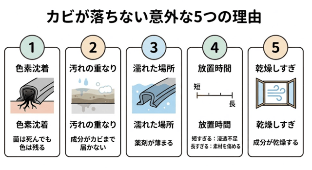 チェックリストで診断！カビが落ちない意外な理由