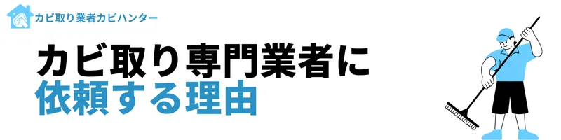 カビ取り専門業者に依頼する理由